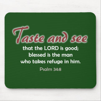Tapis De Souris Goûtez et voyez (l'arrière - plan foncé)
