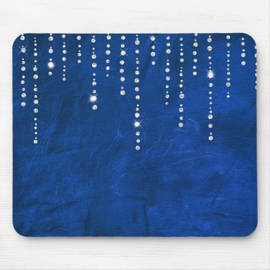 Tapis De Souris goutte de diamant sur cuir (Devant)