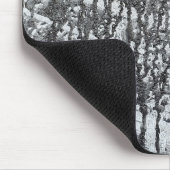 Tapis De Souris goutte de peinture noire sur béton (Coin)