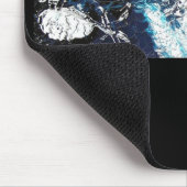 Tapis De Souris Goutte Noir Bleu (Coin)