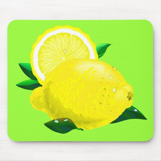 Tapis De Souris Gouttes de citron (Devant)