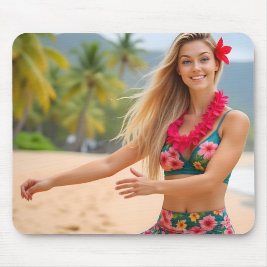 Tapis De Souris Grace in Motion : La danse de la plage d'Helena (Devant)