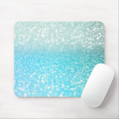 Tapis De Souris Gradient bleu de parties scintillantes d'été de (Avec souris)