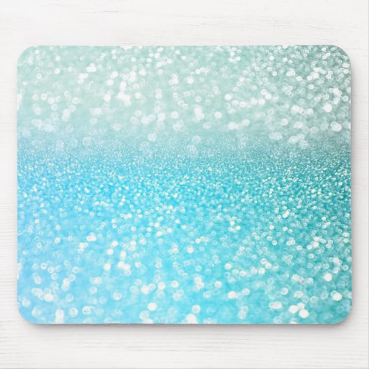 Tapis De Souris Gradient bleu de parties scintillantes d'été de (Devant)