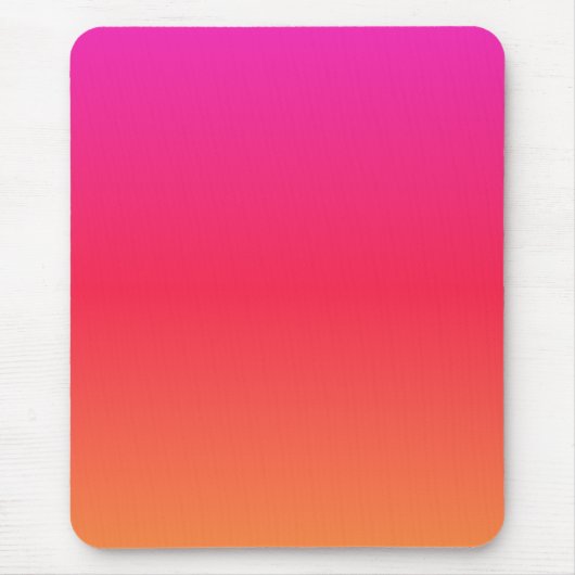 Tapis De Souris Gradient moderne rose à orange (Devant)