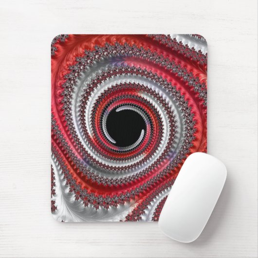 Tapis De Souris Gradient noir abstrait (Avec souris)