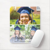 Tapis De Souris Graduation 3 Photo Custom 2025 Graduate Swag (Avec souris)