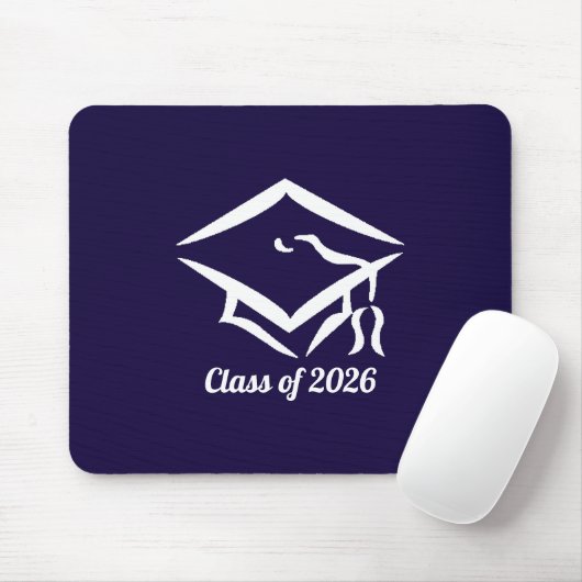 Tapis De Souris Graduation Class of 20?? NVYWHT Customize Year (Avec souris)