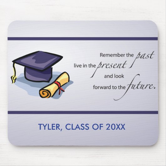 Tapis De Souris Graduation congratulations Remember the Past (Devant)