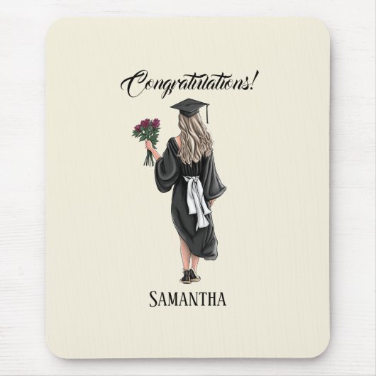 Tapis De Souris Graduation de l'aquarelle personnalisée (3) (Devant)