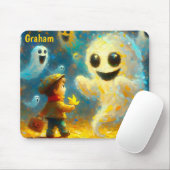 Tapis De Souris GRAEME ~ Fantômes d'Halloween ~ (Avec souris)
