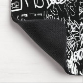 Tapis De Souris Graffiti Abstrait Collage Motif d'impression (Coin)