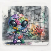 Tapis De Souris Graffiti Alien Mousepad (Devant)