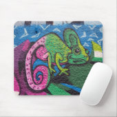 Tapis De Souris Graffiti coloré Chameleon (Avec souris)