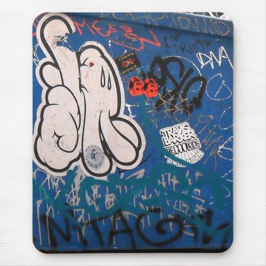 Tapis De Souris Graffiti de "étiquette" (Devant)