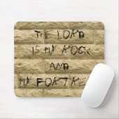 Tapis De Souris graffiti en pierre... Le Seigneur est mon rocher (Avec souris)
