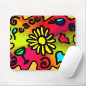 Tapis De Souris graffiti hippie (Avec souris)