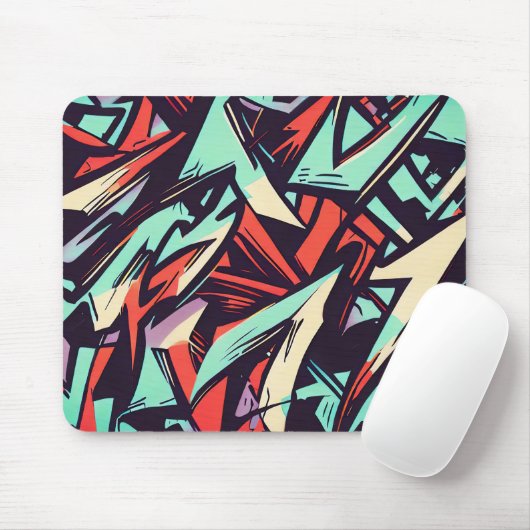 Tapis De Souris Graffiti moderne (Avec souris)