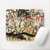 Tapis De Souris Graffiti sur un mur (Avec souris)