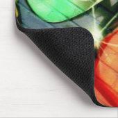 Tapis De Souris Graffiti vert de globe oculaire en parc d'écho (Coin)