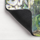 Tapis De Souris Graffiti vert de l'espace extra-atmosphérique (Coin)