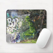 Tapis De Souris Graffiti vert de l'espace extra-atmosphérique (Avec souris)