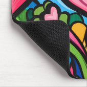 Tapis De Souris Graffiti vif Saint Valentin Art (Coin)