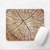 Tapis De Souris Grain en bois criqué Mousepad (Avec souris)