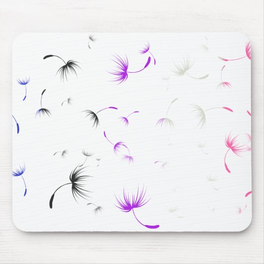 Tapis De Souris Graines Dandelion Falln Genderfluide Pride (Devant)