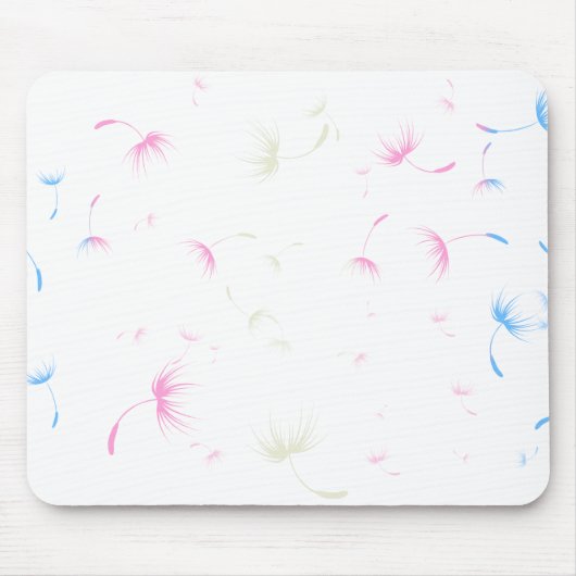 Tapis De Souris Graines Dandelion Falln Pride transgenre (Devant)