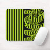Tapis De Souris Graines et torrents - Lime vert et noir (Avec souris)