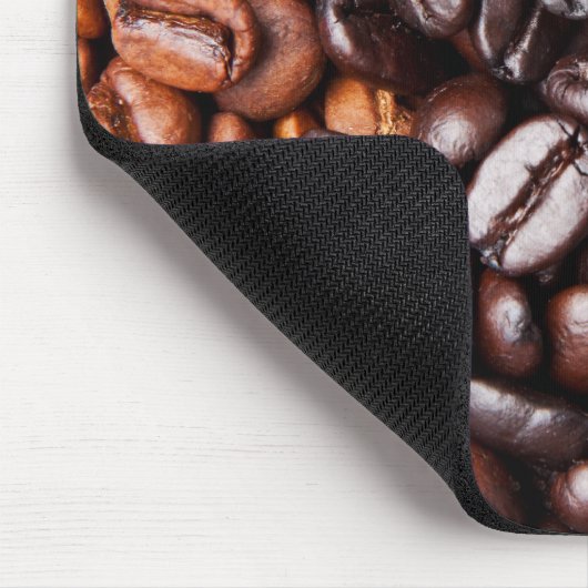 Tapis De Souris Grains de café - lumière entière et obscurité (Coin)