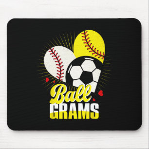 Tapis De Souris Grammes de vente de football doux drôle de Noël 