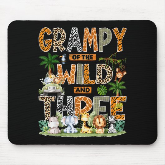 Tapis De Souris Grampy Of The Wild & Three Zoo 3rd Birthday Sa (Devant)