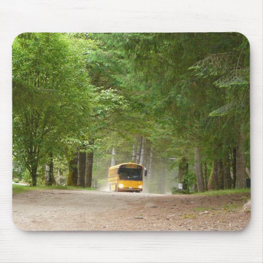 Tapis De Souris Grand autobus scolaire jaune (Devant)