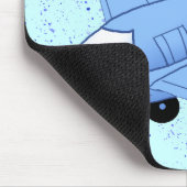 Tapis De Souris Grand Avion Bleu (Coin)