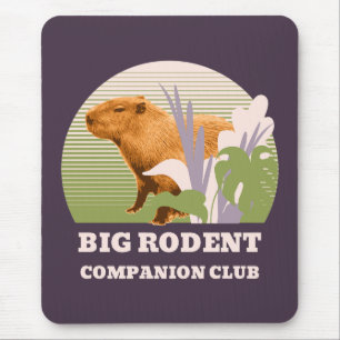Tapis De Souris Grand Club de Compagnons Rongeurs Capybara