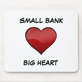Tapis De Souris Grand coeur Mousepad de petite banque