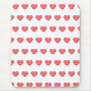 Tapis De Souris Grand coeur rouge avec peu de coeur