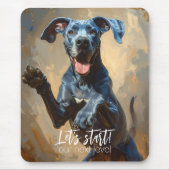 Tapis de souris Grand Danois bleu (Devant)