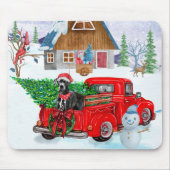 Tapis De Souris Grand Danois Chien En Livraison De Noël Camion Nei (Devant)