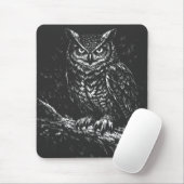 Tapis De Souris Grand-duc d'Amérique — par BurnsInHell (Avec souris)