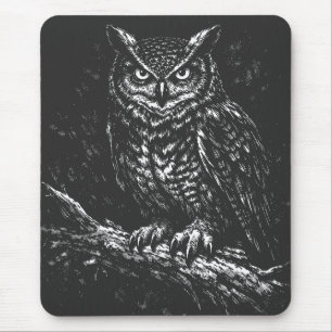 Tapis De Souris Grand-duc d'Amérique — par BurnsInHell