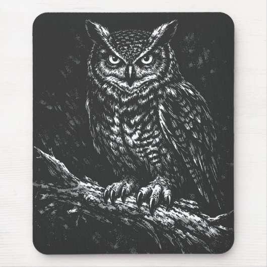 Tapis De Souris Grand-duc d'Amérique — par BurnsInHell (Devant)
