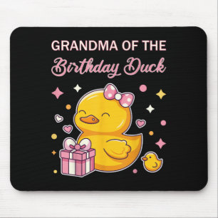 Tapis De Souris Grand-Mère De L'Anniversaire Canard Noël Anime Par