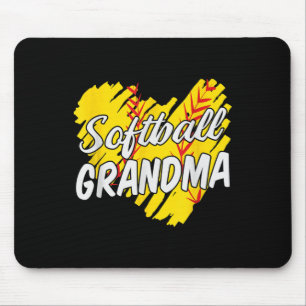 Tapis De Souris Grand-mère de softball, conceptions de softball po