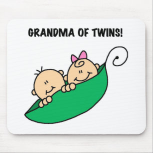 Tapis De Souris Grand-mère de T-shirts jumeaux et cadeaux