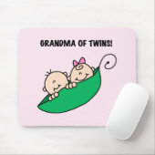 Tapis De Souris Grand-mère de Twins Peas dans un Pod Tshirts et ca (Avec souris)