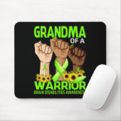 Tapis De Souris Grand-Mère D'Un Guerrier Handicap Cerveau Conscien (Avec souris)
