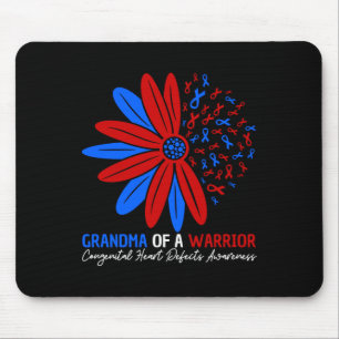 Tapis De Souris Grand-Mère D'Un Guerrier Le Coeur Congénital Dépla